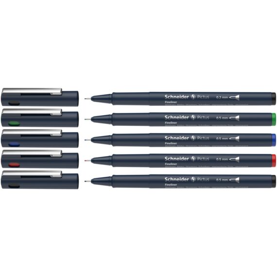 Fineliner Schneider Pictus 5 buc/portofel 2