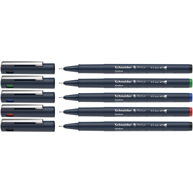 Fineliner Schneider Pictus 5 buc/portofel 2