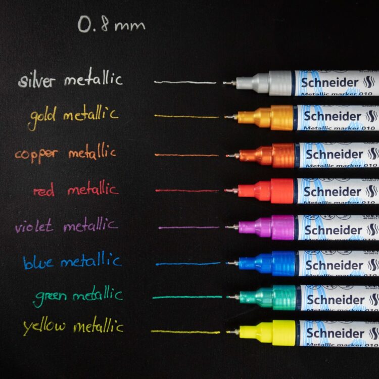 Marker metalic Paint-It 010 0,8 mm exemplu
