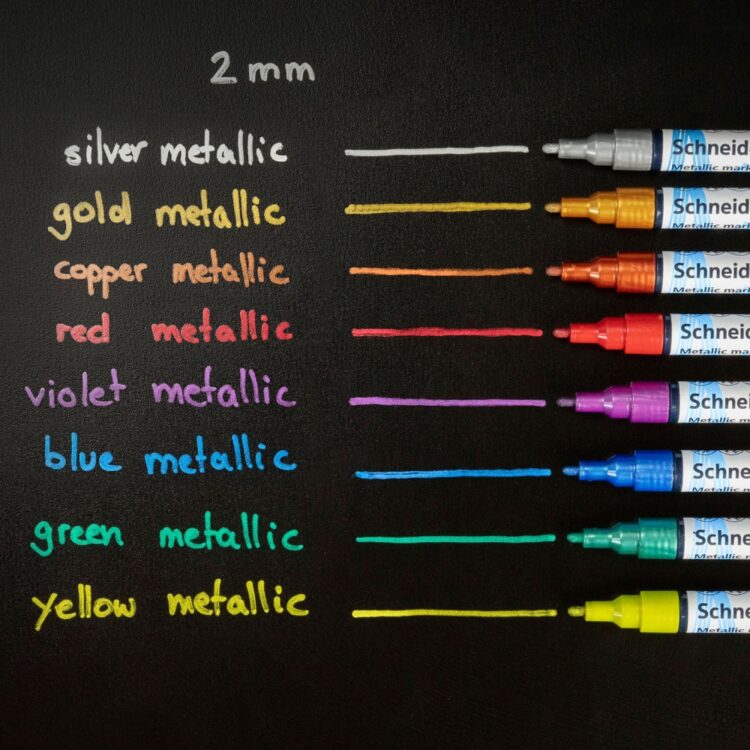 Marker metalic Paint-It 011 2 mm exemplu