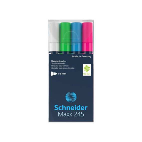 Marker pentru sticlă Schneider Maxx 245 set 1