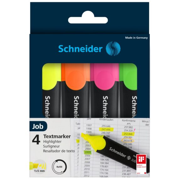 Set Textmarker Schneider Job 4 buc