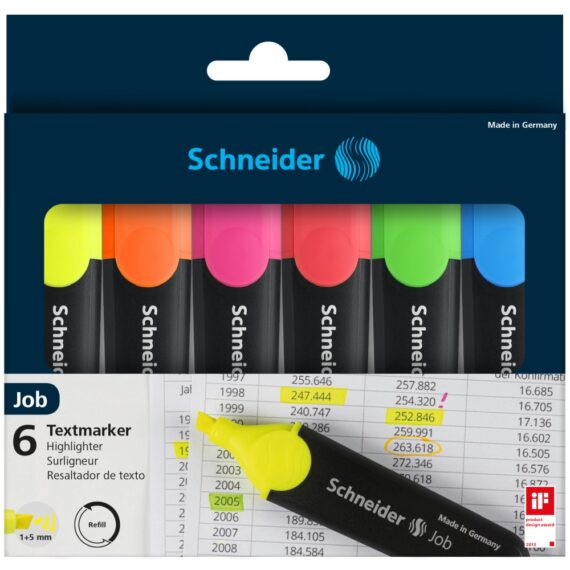 Set Textmarker Schneider Job 6 buc