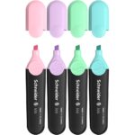 Textmarker Schneider Job Pastel 4/set 3