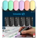 Textmarker Schneider Job Pastel 6/set 2