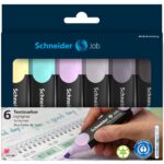 Textmarker Schneider Job 6 cul/set inclusiv gri